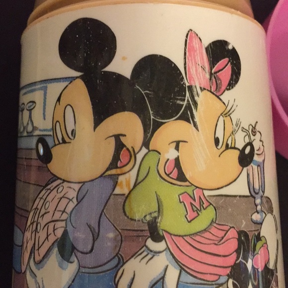 Vintage Mickey & Minnie Thermos Bottle - Picture 7 of 12
